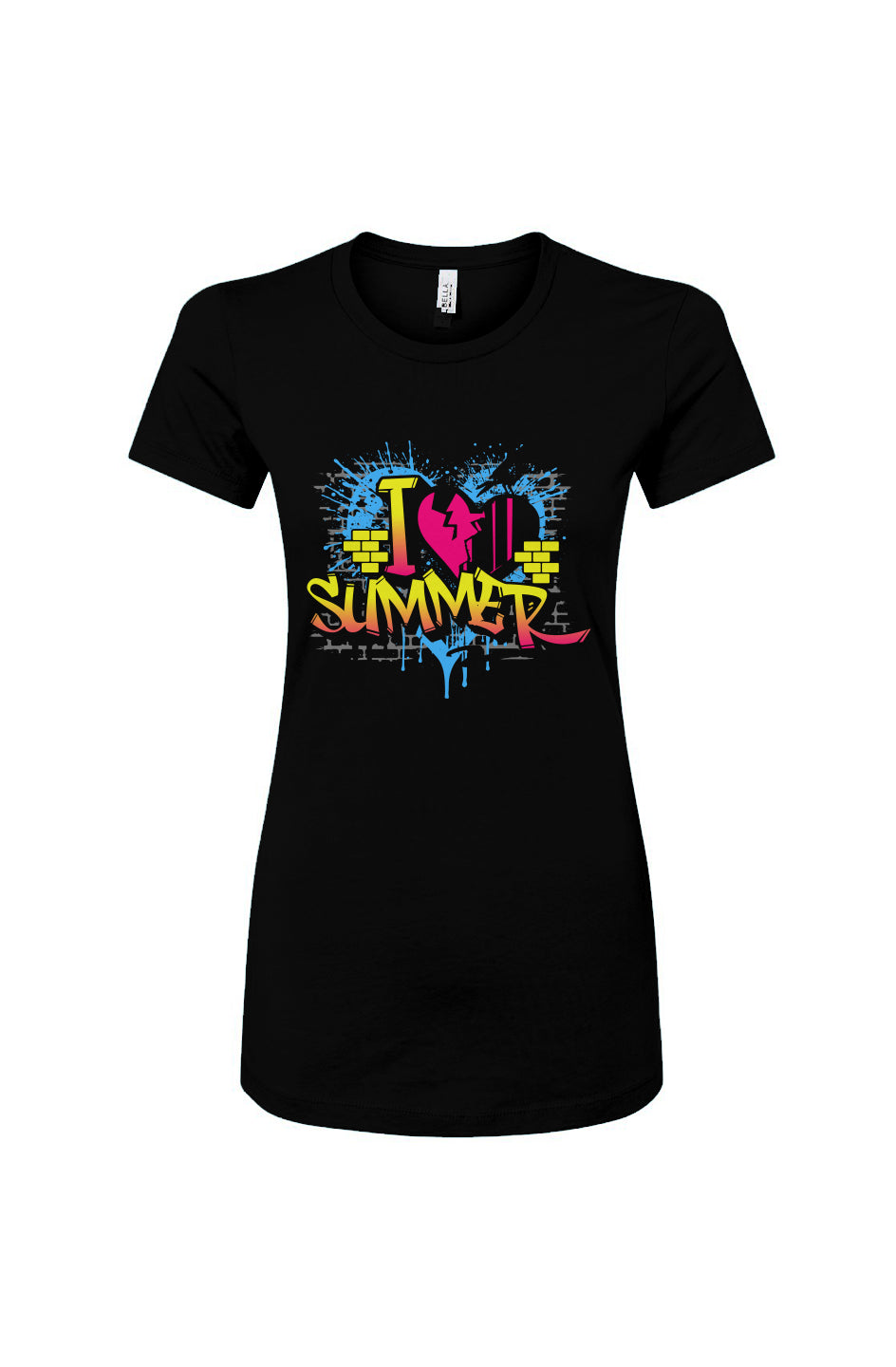 Women's Slim Fit Tee - I love summer