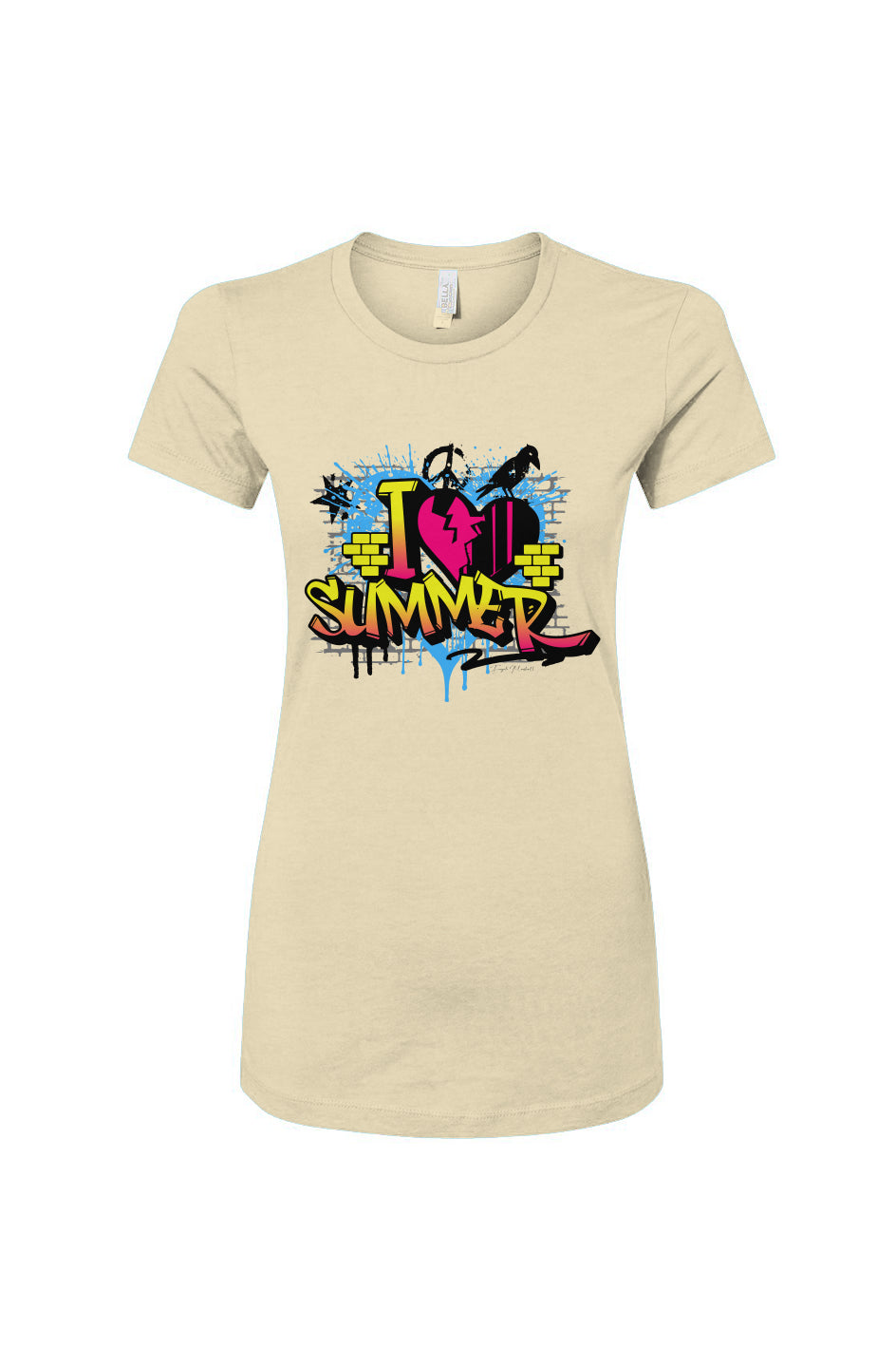 Women's Slim Fit Tee - I love summer