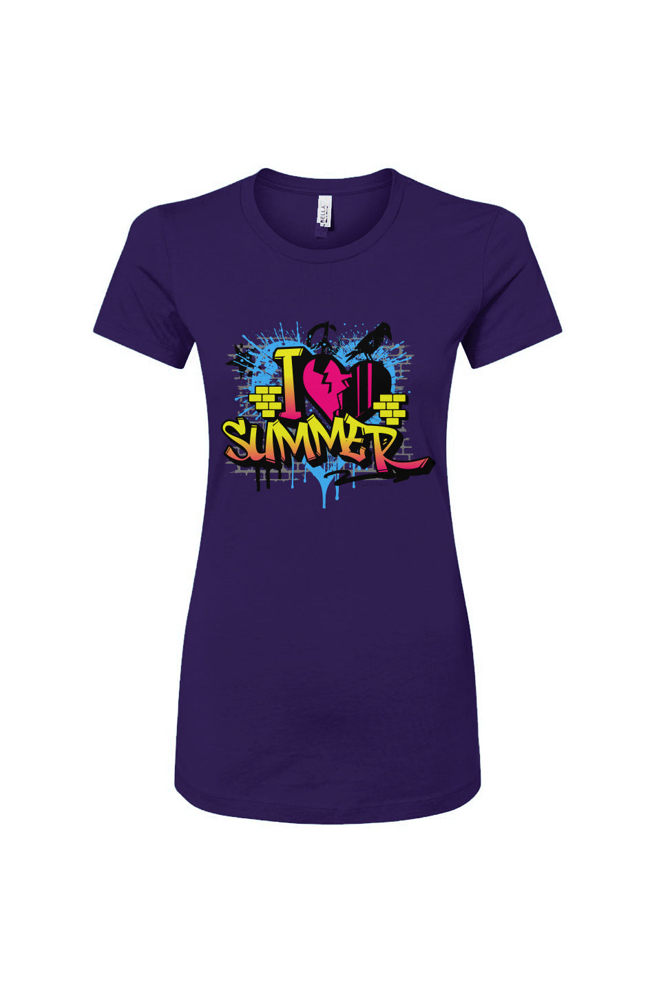 Women's Slim Fit Tee - I love summer