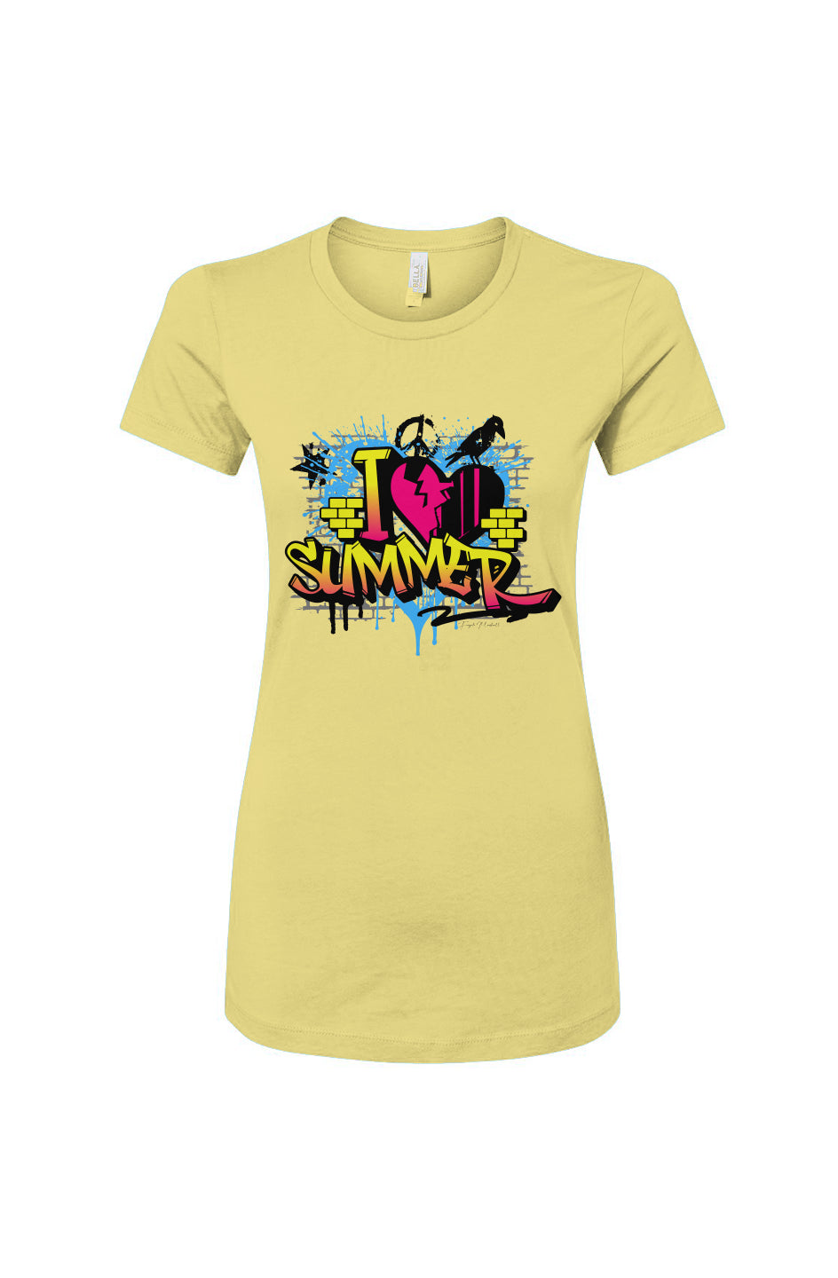 Women's Slim Fit Tee - I love summer